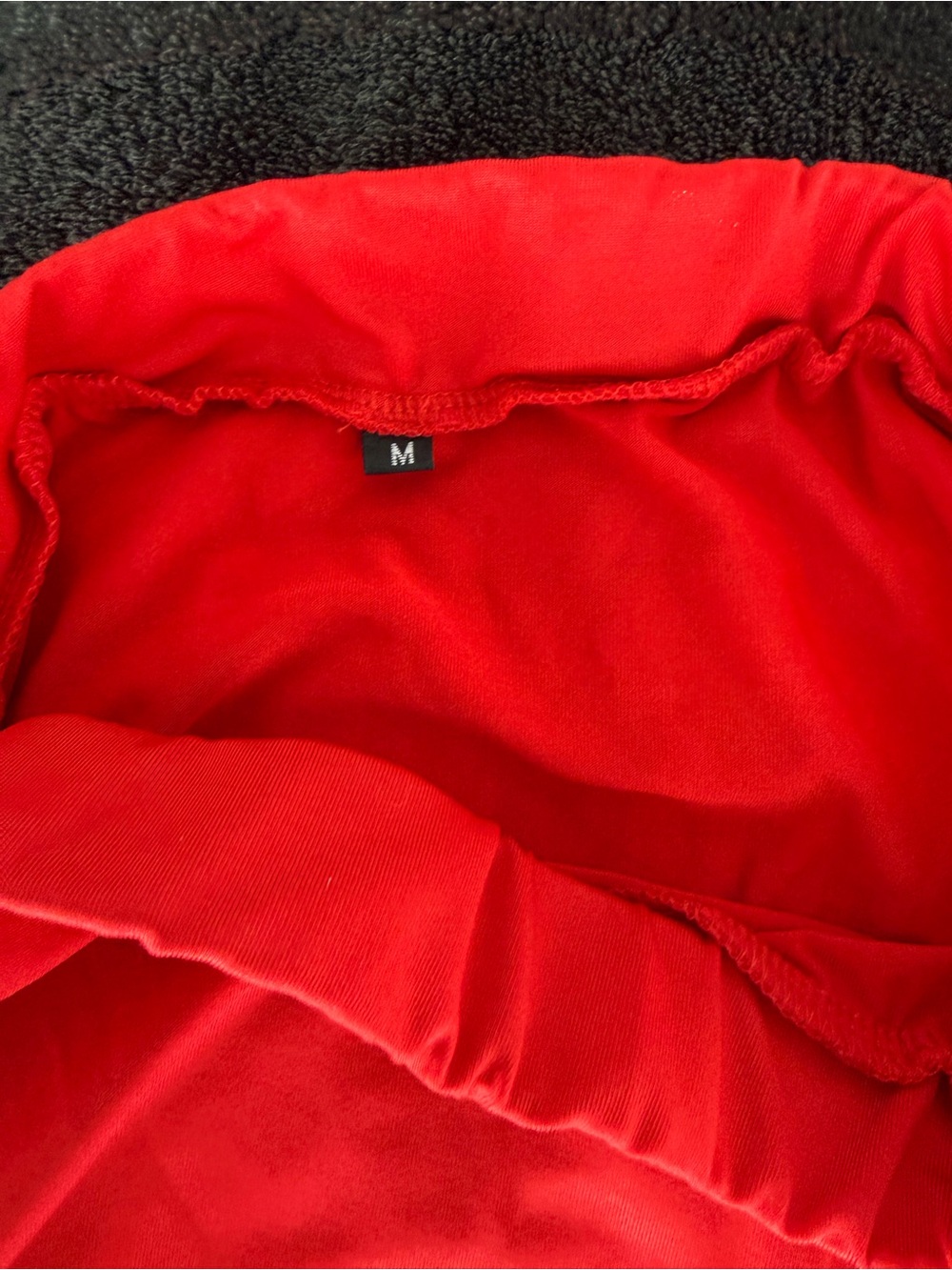 Red Ruched Bodycon Dress - Picture 2 of 2
